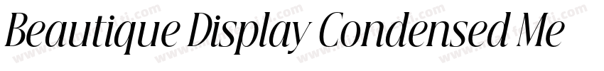 Beautique Display Condensed Medium字体转换